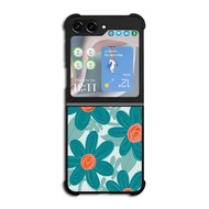 Hardcase Custom Softcase Samsung Galaxy Z Flip 3 4 5 Z Fold 3 4 5 5G Flower AB3232 Case Cover