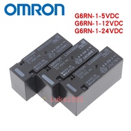 Omron G6RN-1-5VDC G6RN-1-12VDC G6RN-1-24VDC Relay DC5V 12V 24V 5 Pin 8A