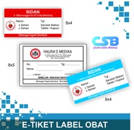 Cetak Stiker Etiket Label Obat Custom Obat Botol Label Obat Dokter
