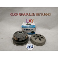 HONDA CLICK / BEAT / VARIO150 / VARIO125 / ADV160 Rear Pulley Set Complete Pulley Balakang Set Sunmo