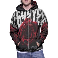 69 Eyes Band SKU Hoodie Jacket-7434106013023 Zipper Hoodie (Zipper) Fullprint Hoodie Polyester Jerse