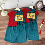 X186 Bộ quần áo Chú Cuội cho bé trai mặc trung thu