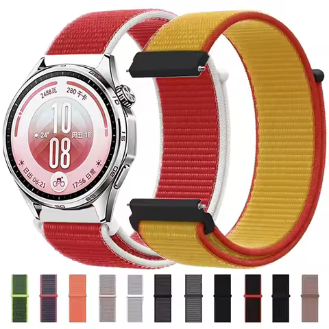 20mm 22mm Nylon Strap for Huawei Watch 5 GT7-6-5 Pro 46mm/GT Runner 2 Comfortable Band for Amazfit A