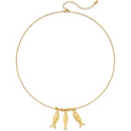 Women's Beach Necklace - Goldfish Pendant Necklace,Waterproof Ocean Summer Beach Jewelry