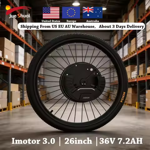 iMortor 3.0 Wireless E Bike Wheel Kit 36V 350W Front Motor 40KM/H Electric Bike Conversion Kit 26INC