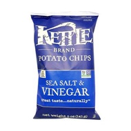 Kettle Brand Sea Salt & Vinegar Potato Chips 海鹽 & 醋味厚切薯片 5oz / 141g【084114009968】