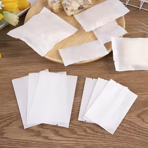 LBSISI Life,White Cotton Paper Candy Hot Seal Bags For Birthday Baby Shower Pineapple Cake Nougat Gi