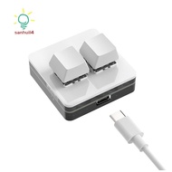 Custom Mini Keyboard 2 Key RGB Macro OSU Keypad Programmable Mechanical Keyboard for Gaming Working,