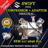SUZUKI SWIFT/ SWIFT SPORT 2005-2010 YEAR PANASONIC MODIFY SEIKO SEIKI ORIGINAL COMPRESSOR + ADAPTOR 