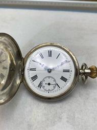 1890-1900s 典藏 CHOPARD 蕭邦 LUC 獵人殼 琺瑯瓷面古董機械懷錶