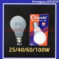 CHIYODA 25W / 40W / 60W / 100W  B22 PS60 Incandescent Light Bulb