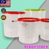 PlatMart - 6L/8L/14L/15L Plastic Transparent Round Container Food Storage With Lid Airtight Containe