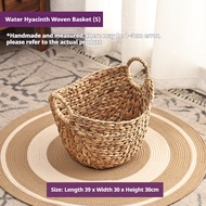 Nordic Water Hyacinth Woven Dirty Clothes Storage Basket Dirty Clothes Basket Home Storage Basket