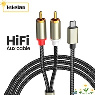 HSHELPH Type C To 2 RCA 1m Speaker Amplifier Converter