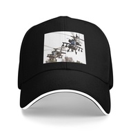 Ah-64 Apache Helicopter Gunship Hot Print Wear Fashion Baseball Cap