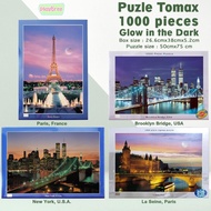 Baruu Tomax Jigsaw Puzzle 1000 Pcs / 950 Pcs Glow In The Dark Mainan