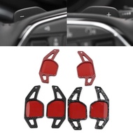 1 Pair Carbon Fiber Color Car Steering Wheel Paddle Shifter Extension For Audi A3 A4 A5 A6 A7 A8 Q3 