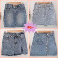 Second-Hand Denim Skirt Waist 26-30 Inches Updated 14/12/66
