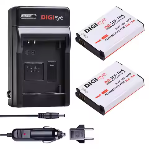 SLB-10A Batteries/ Charger for Samsung ES55 EX2 WB150F WB350F WB500 WB550 WB800F WB1100F WB2100 HMX-