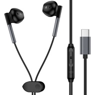 Fon Telinga Samsung Fon Kepala Berwayar USB C untuk Samsung Galaxy A17 A16 5G A35 S25 Ultra S25+ A26