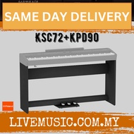 Roland KPD-90 + KSC-72 Original Stand Design For FP-60x Digital Piano - Black ( KPD90 / KSC72 / FP60