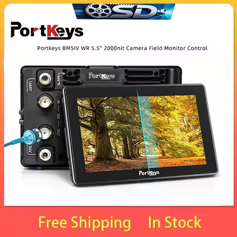 Portkeys BM5IV WR 5.5" 2000nit Touch Field Monitor Camera Control FOR Sony Canon RED ARRI Nikon Outd