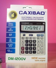 CAXIBAO DM-1200V Premium Dual Power Solar/Battery Desktop Calculator with 12-Digit Display and Big B