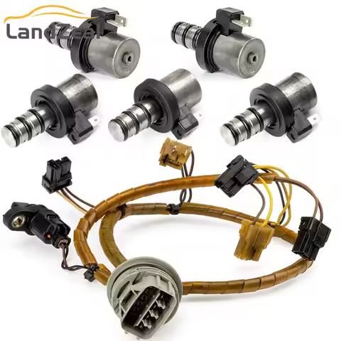 46313-39051 Only Line/5PCS Solenoids/1Set Transmission Solenoids with Wire Harness For Mitsubishi Ki