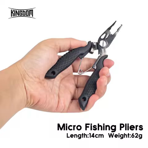 Kingdom 62g Fishing Pliers Hook Remover Multifunctional Plier Steel Knot Scissors Line Cutter Fishin