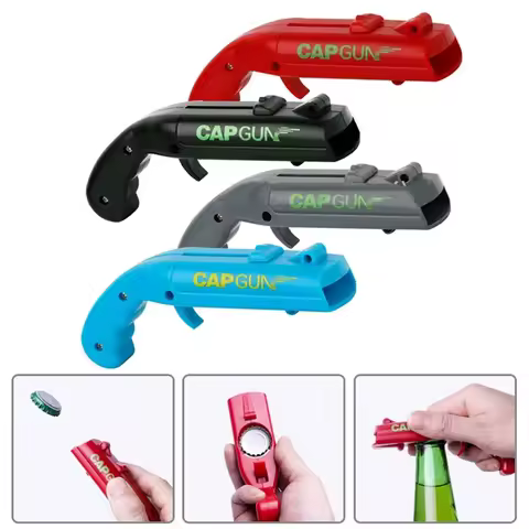 Creative Portable Beer Opener Cap Gun Bottle Opener Beer Bottles Open Capgun Drinking Opening Shoote
