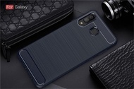 Carristo Samsung Galaxy A8 Star Back Case Cover Carbon Fiber Brushed TPU Silicone Soft Casing Phone 