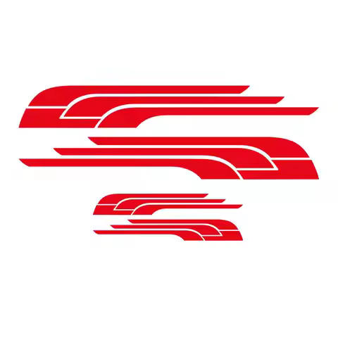 4pcs motorhome vinyl graphics stickers decals stripes camper van jt09