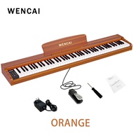 WENCAI Digital Piano 88 Keys Professional Wood Smart Electric Piano With Bluetooth Link  Portable Pi