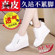 KY/🏅Cartelo Crocodile（CARTELO）Brand Women's Shoes Imitation Leather Hidden Heel White Shoes Women's2023Spring and Autumn
