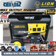 THUNDEZ 6.5W/6500Watt 15HP 4-Stroke Gasoline Generator TPU7500E with AVR - Heavy Duty - 1 Year Local