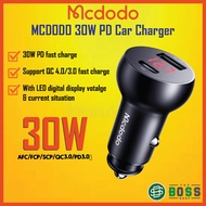 [1YrWarranty] MCDODO Mushrooms Series PD 30W Car Charger with Digital Display
