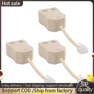 3Pcs DSL Filter Splitter DSL Phone Splitter ADSL Splitter for Phone Line Phone Jack Splitter In-Line