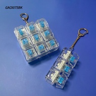 GAOXI75BK Finger Keyboard, 4/5 Keys Button Keycap Fidget Keychain, Relaxing Pass The Time Gadget Str