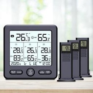 現貨✨新款多功能無線溫濕度計室內外高精度溫度檢測儀背光可校準帶報警