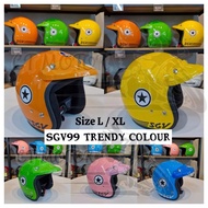 HELMET SGV 99 SGV L XL TRENDY COLOUR HELMET SGV99 TOPI KELEDAR (3 BUTTON) SIRIM APPROVAL JPJ LULUS