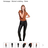 Active U.S.A Leather Pants Error Tag Size, Length 93-97 cm - Stretch Fix 7cm - 4047
