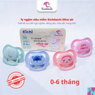 Set 2 cái ti ngậm Kichilachi cho bé 6-18m ty ngậm chống vâu chất liệu silicone không BPA cho bé sơ s