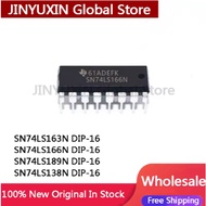 5PCS SN74LS163N 74LS163N SN74LS166N 74LS166N SN74LS189N 74LS189N SN74LS138N 74LS138N DIP-16 IC In St