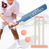 blesiya Children Cricket Set Holiday Games Portable Stumps 2 Balls Cricket Bat and Balls