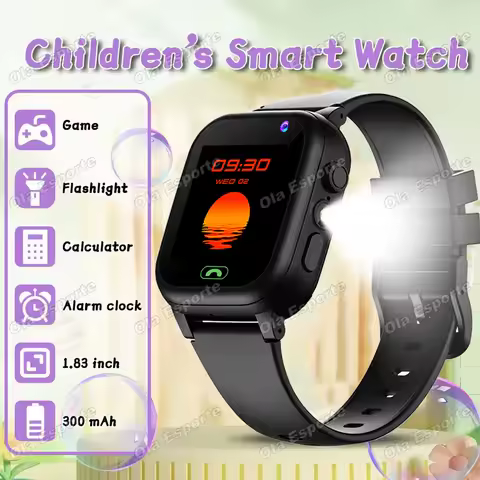 2026 Kids Smart Watch Music Camera Games Calendar SOS Calculator LBS Location Flashlight Children Wa