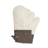 CAROTE Heat Resistant Mittens Oven Mitts Pot Holders Heat Resistant Gloves Oven Gloves 300°C Heat Re