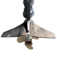 (BGIC) Dorsal-Fin Style Hydrofoil Stabilizer for Outboard Motors Drive 5-150hp Marine Outboard and S
