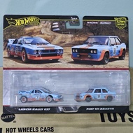 HOT WHEELS PREMIUM TWIN PACK LANCIA RALLY ОЗ7 AND FIAT 131 ABARTH
