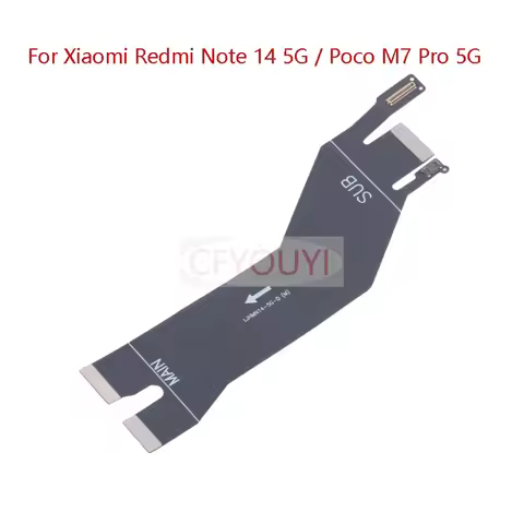 1PCS For Xiaomi Redmi Note 14 5G / Poco M7 Pro 5G Motherboard Connection Flex Cable Replacement Part