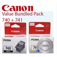 CANON COMBO PACK PG-740 BLACK CLI-741 COLOUR INK CARTRIDGE PG 740 CLI 741